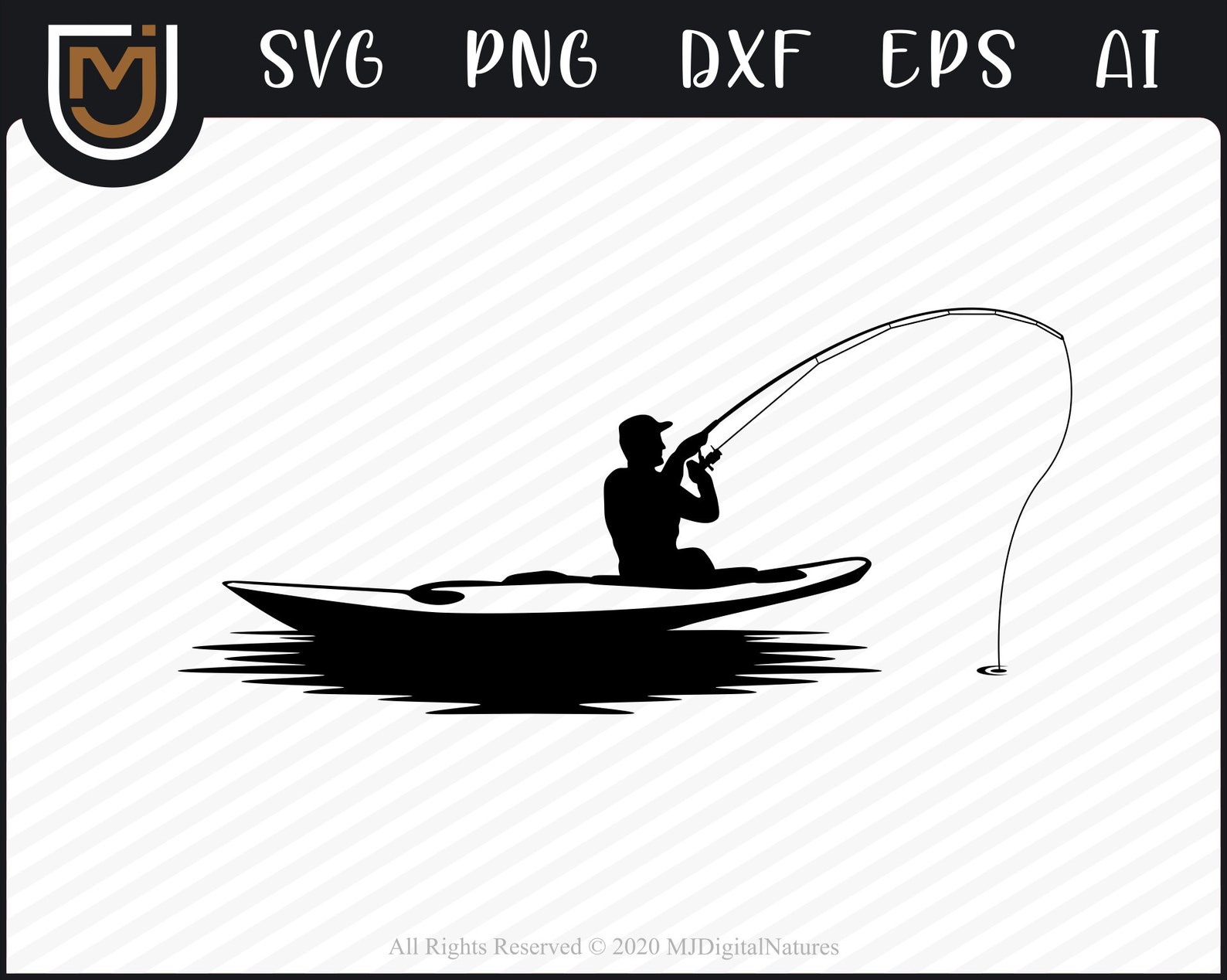 Free Free 296 Kayak Fishing Svg SVG PNG EPS DXF File