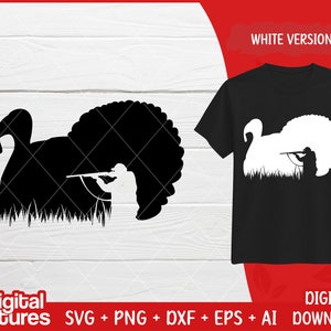 Turkey SVG #02 - Turkey Hunting Svg, Turkey Clipart, Bird Hunting Svg for Hunters