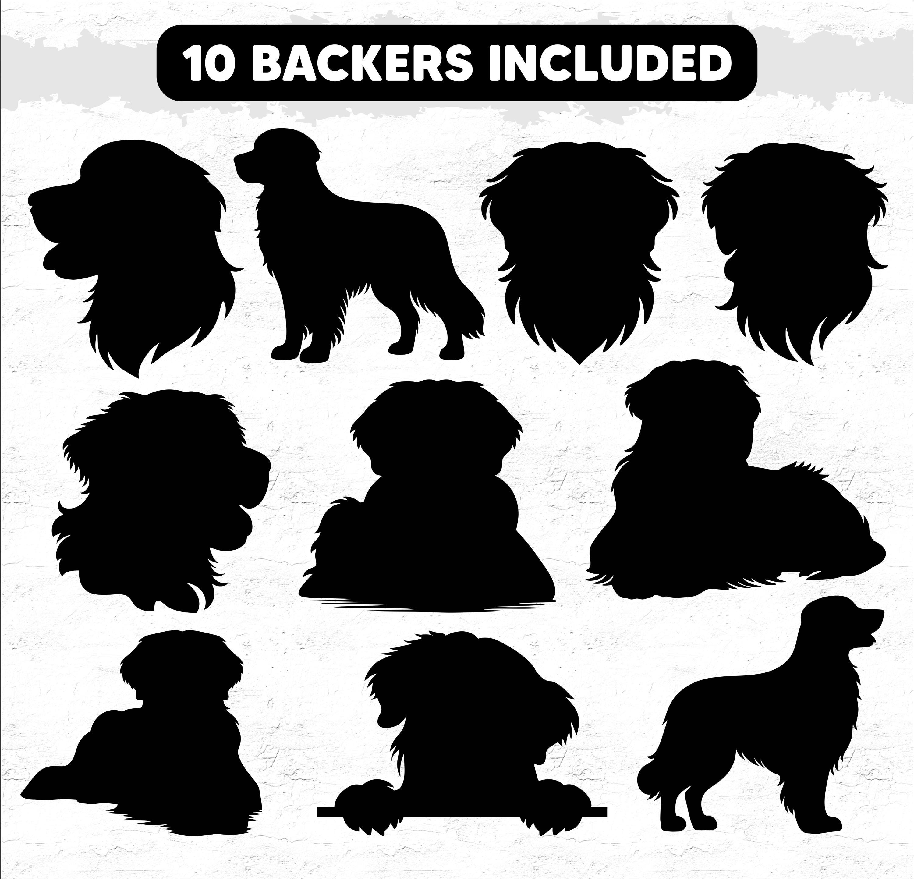 Golden Retriever Laser Cut SVG Bundle of 10 Designs for Cricut and ...