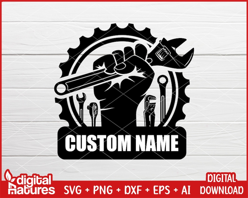 Custom Mechanic SVG Logo Car Mechanic Svg Tools Svg Wrench - Etsy