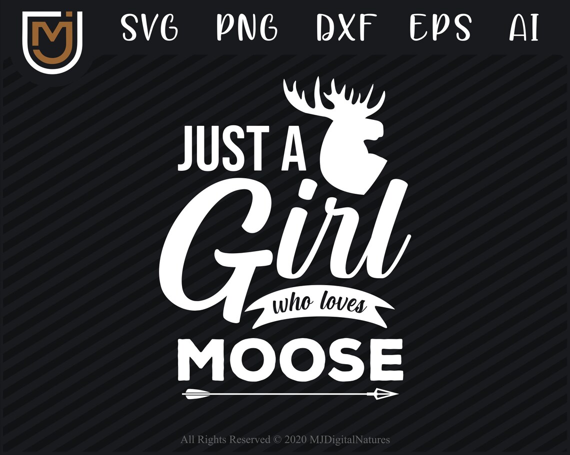 Moose Hunting SVG Girl Moose Moose Clipart Moose Cut Files Etsy