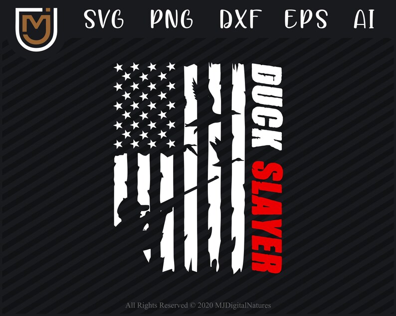 Download American Flag Duck Hunting SVG Duck Slayer Hunting Clipart ...