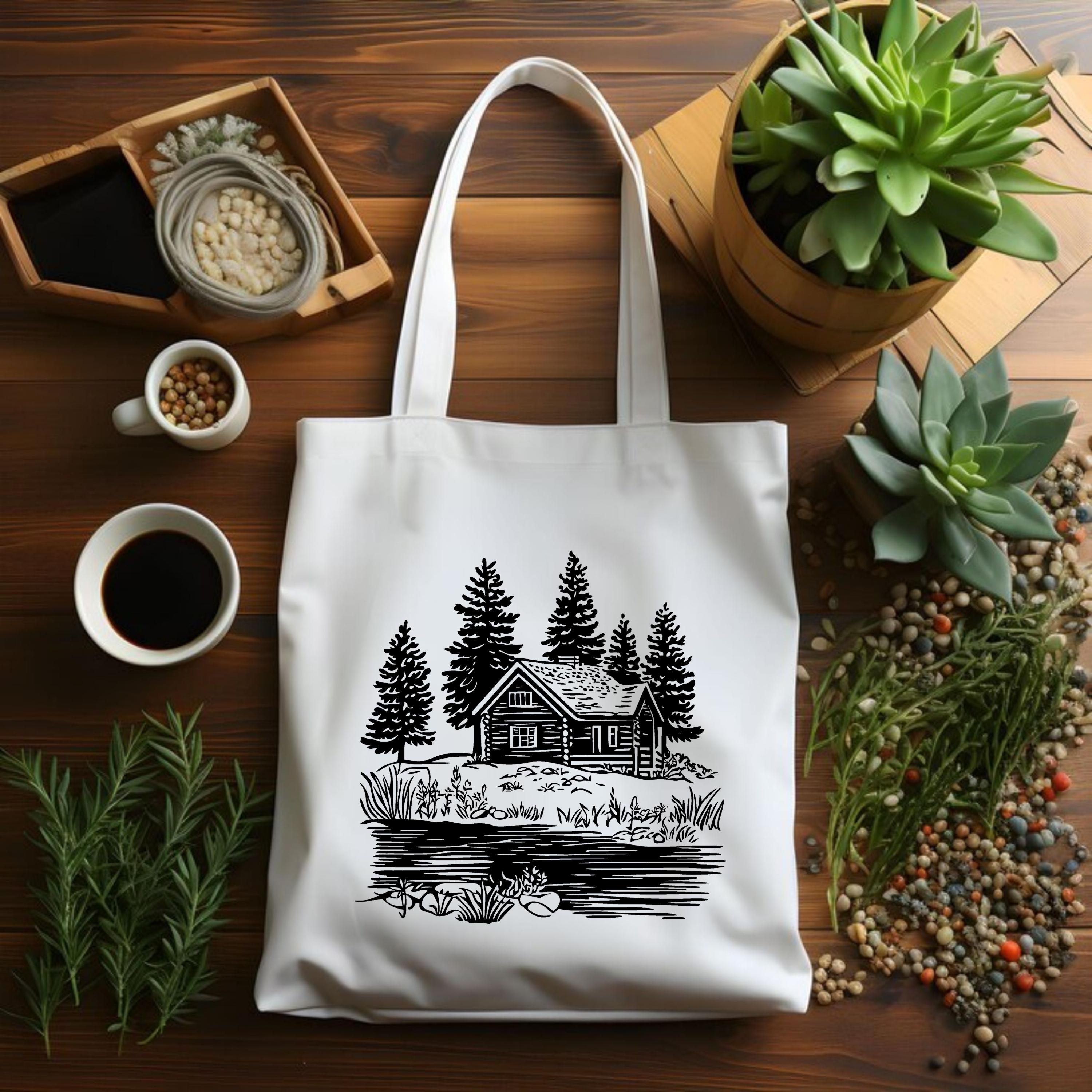 51 Cabin With Lake SVG PNG PDF Dxf Bundle for Cricut Silhouette Laser ...
