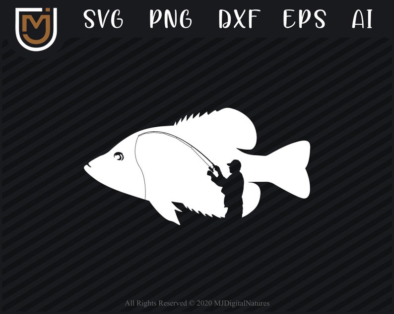 Download Cool Crappie Fishing SVG Fisherman Fish Svg Fishing | Etsy