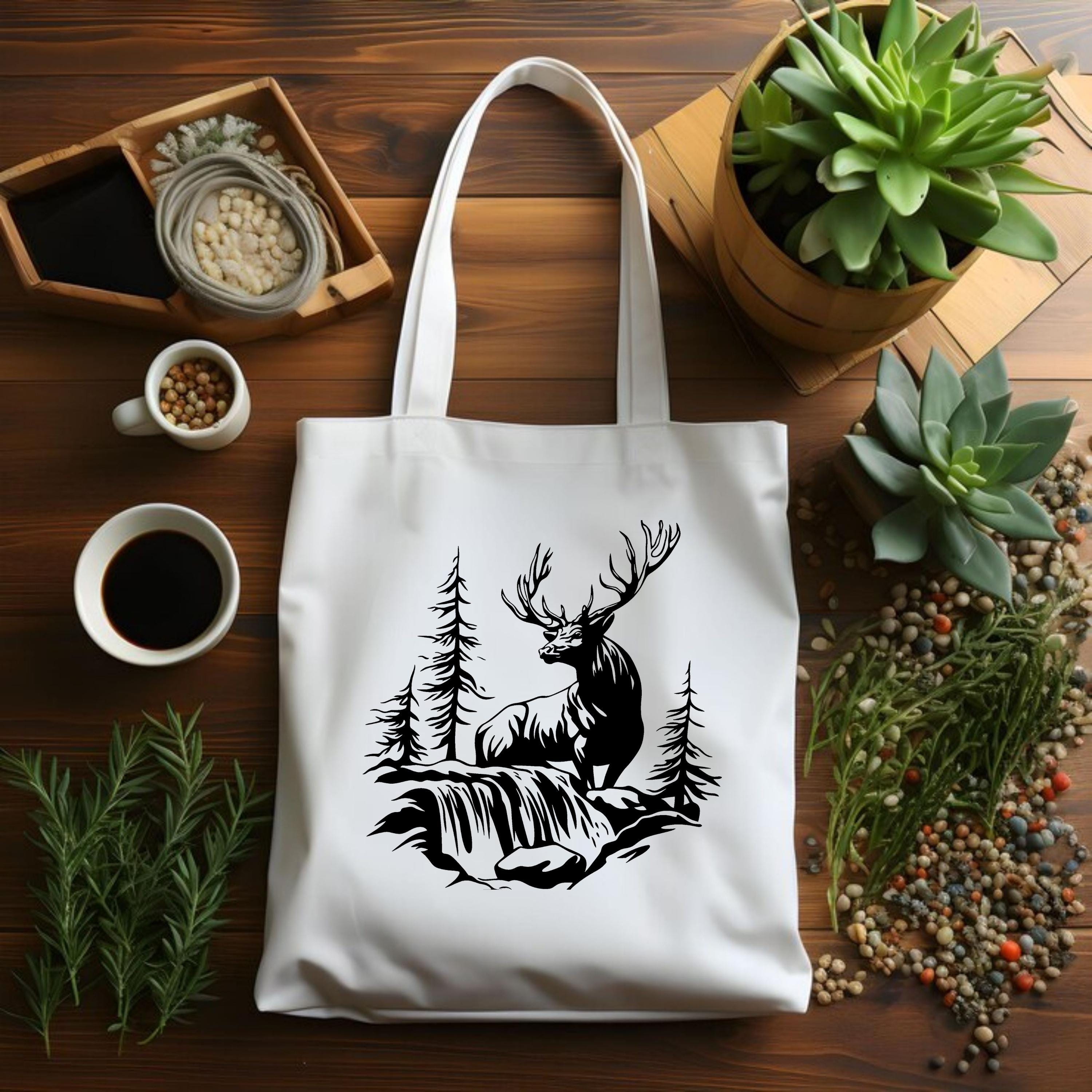 133 Deer Forest Clipart Bundle SVG PNG PDF Dxf | Deer Silhouette Forest ...
