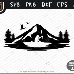 01 Kayak Clipart - Kayaking Svg, Canoe Svg, Boat Svg, PNG, Kayak SVG for Kayaker