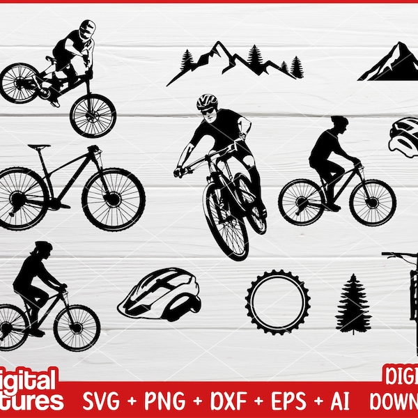 Mountain Bike Art Etsy