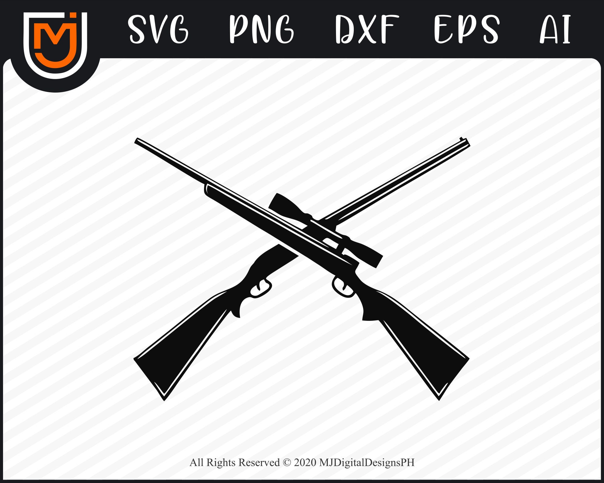 Hunting Gun Clipart Gun Svg Hunting Svg Sniper Svg Deer Etsy