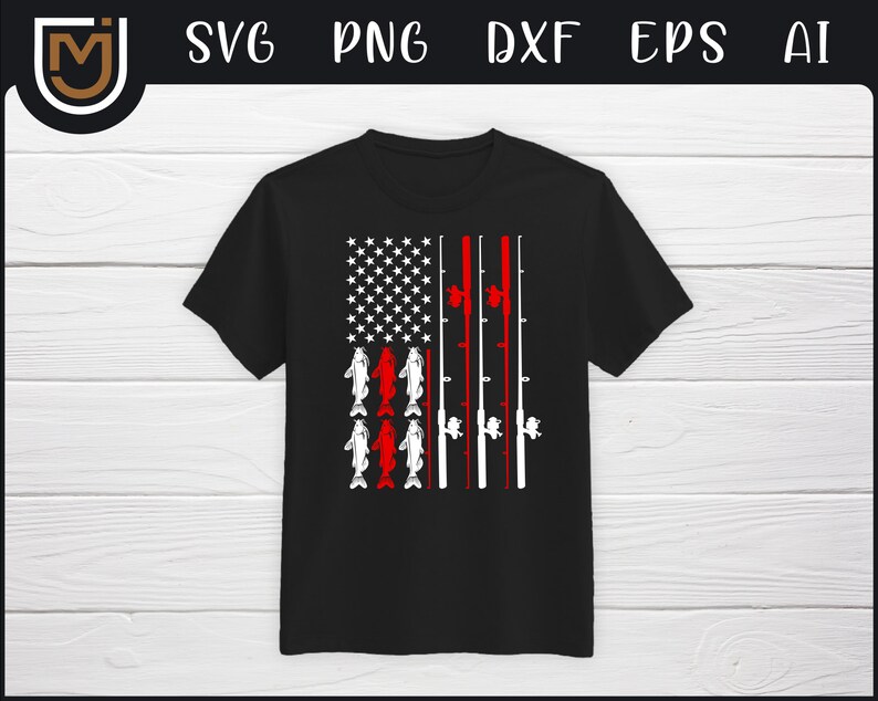 Free Free 209 American Flag Fishing Rod Svg SVG PNG EPS DXF File