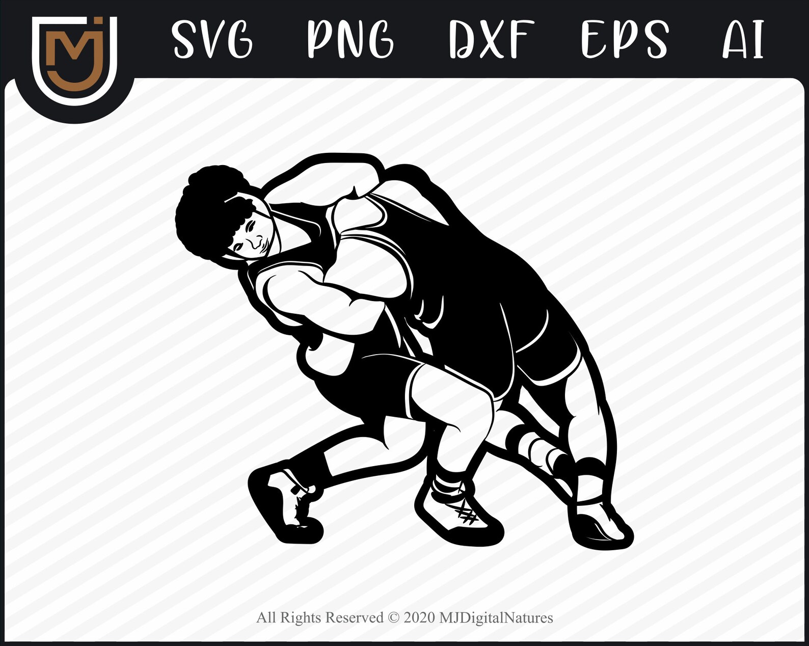 Wrestling SVG File Players 02 Sports Svg Wrestler Svg Etsy Canada