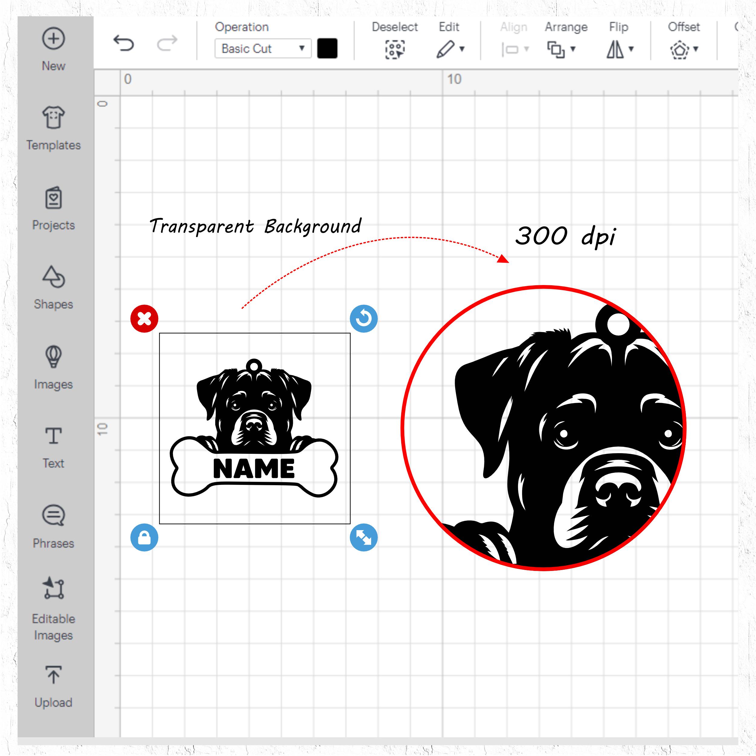 20 Customizable Peeking Dog Breeds Svg Dxf Png Pdf Bundle for Cricut ...