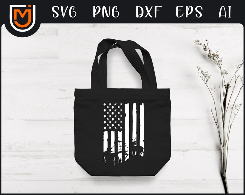 Download USA Flag Deer Hunting SVG Patriotic Hunting SVG Archery | Etsy