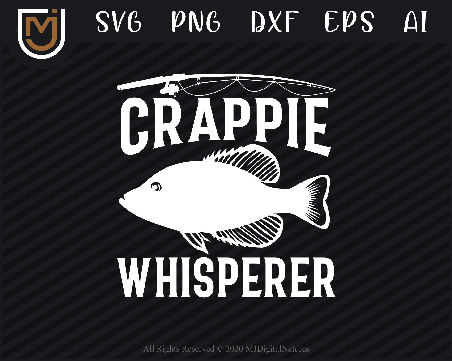 Download Funny Fishing Svg Crappie Whisperer Fish Svg Fishing Etsy