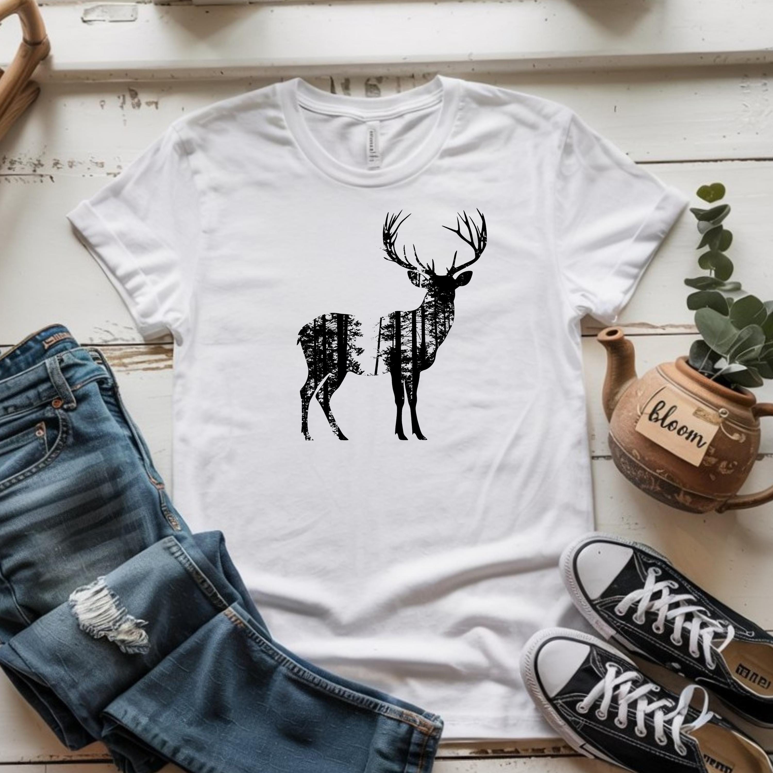 133 Deer Forest Clipart Bundle SVG PNG PDF Dxf | Deer Silhouette Forest ...