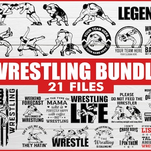 21 Files Wrestling Bundle Svg - Sports Svg, Wrestler Svg, Wrestle SVG, Cut File, Silhouette, Clipart, PNG Commercial License