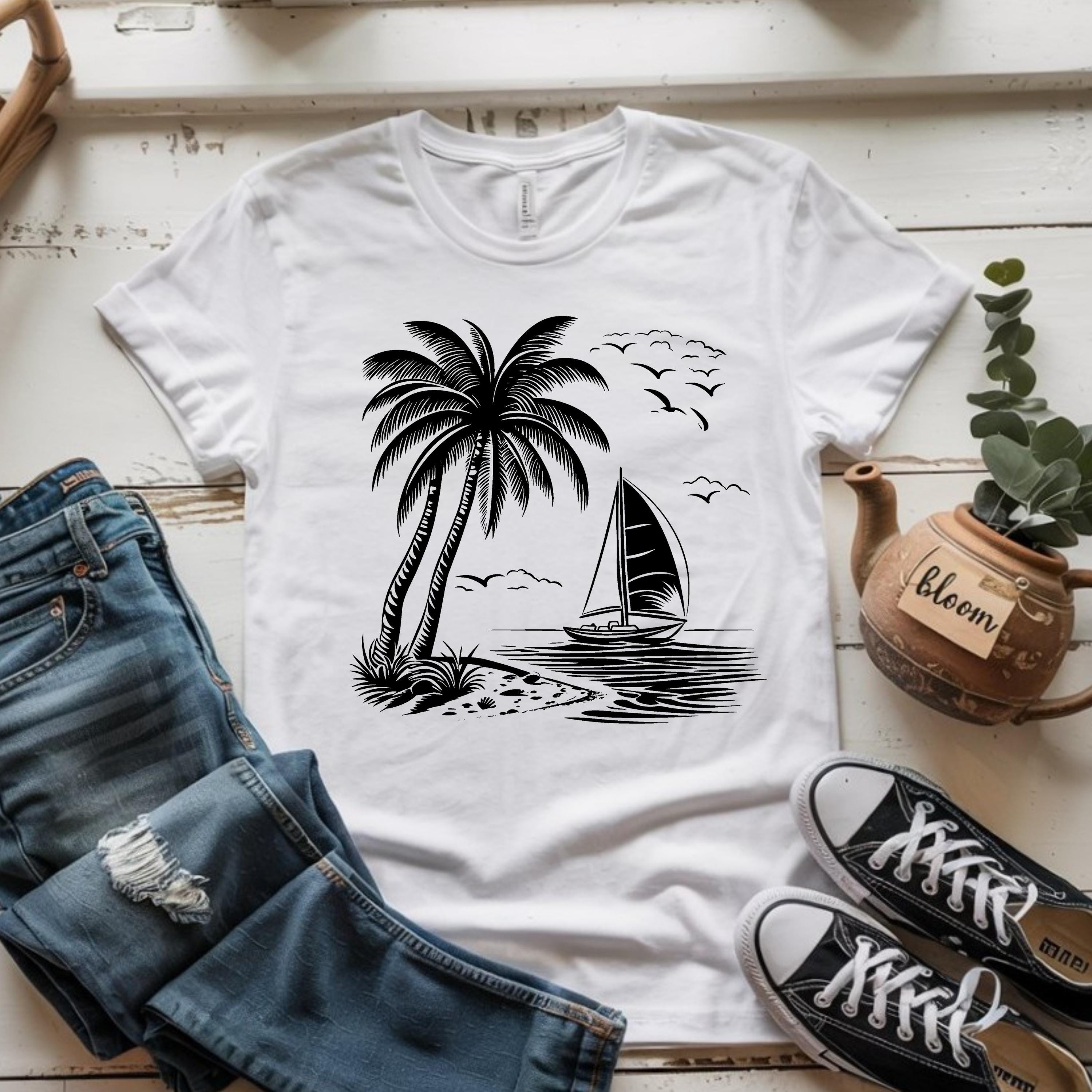 227 Beach Scene SVG PNG PDF Dxf Bundle for Cricut Silhouette Laser ...