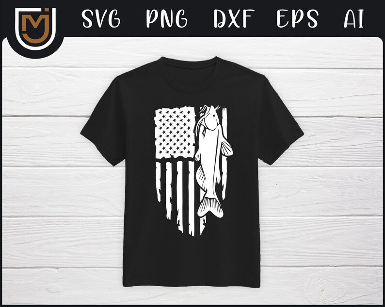 Download USA Flag Catfish SVG American Flag Fishing SVG Patriotic | Etsy