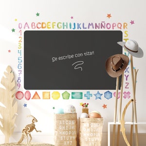 chalkboard decal, montessori materials, montessori furniture, montessori board, chalkboard sticker, classroom decor, chalkboard vinyl, pz09