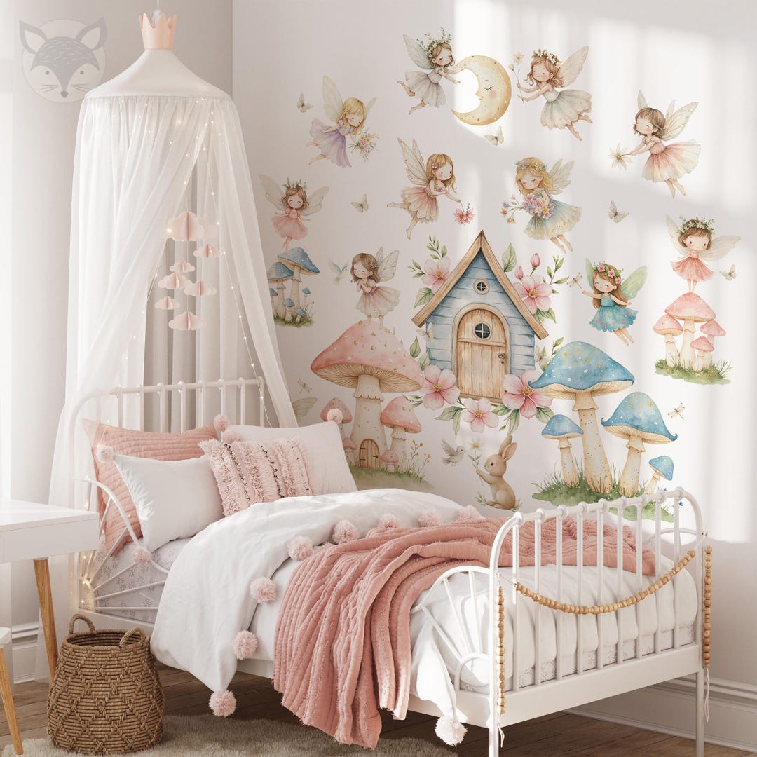 Fairy Tale Wall Decal for Storytelling, Educational Fairy Wall Art ...