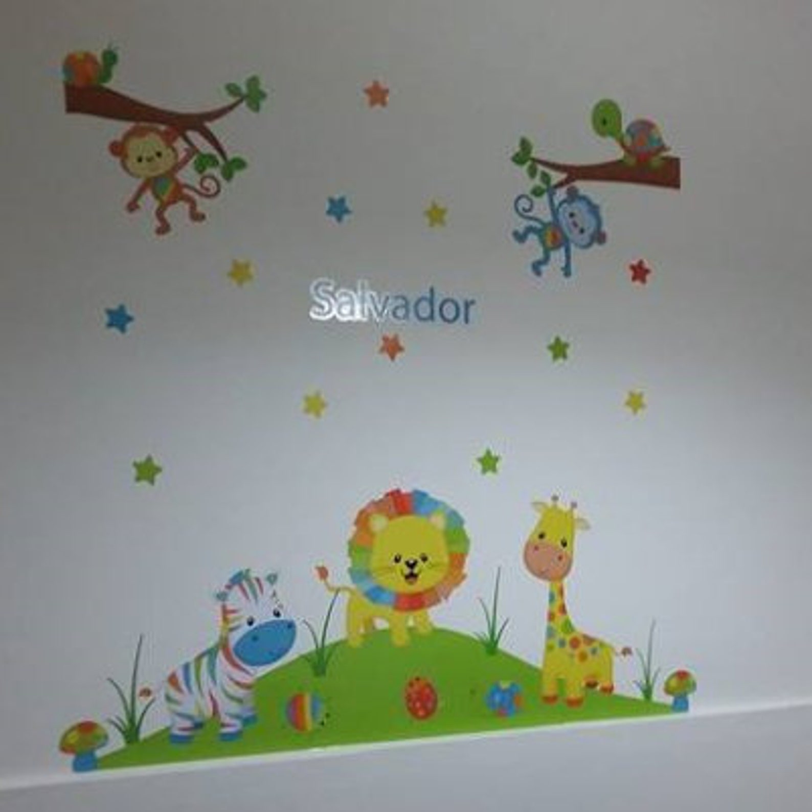 Jungle Wall Decal Safari Decal Animal Wallpaper Safari Etsy