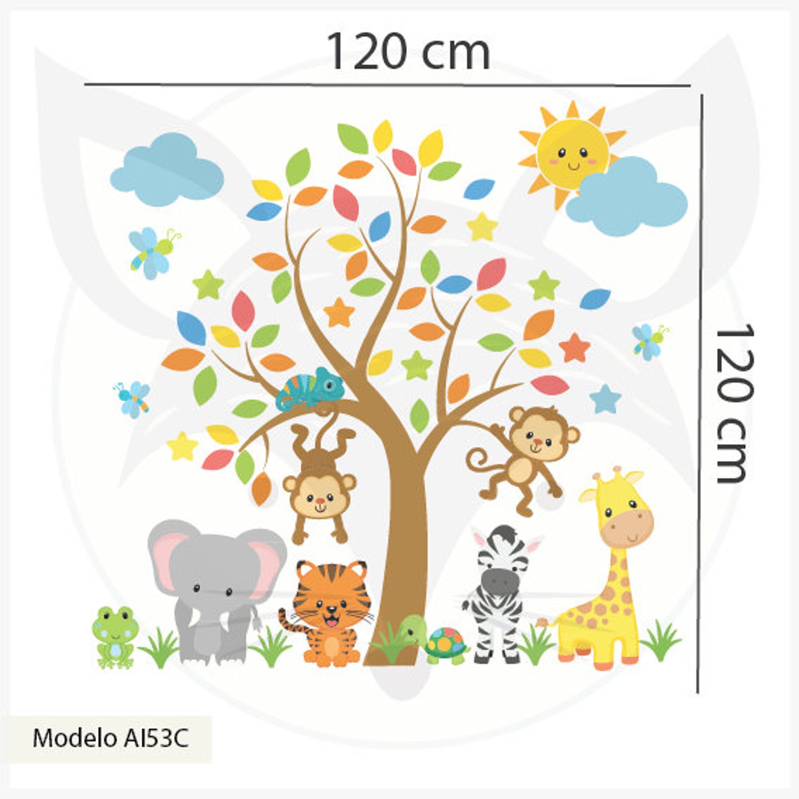 Forest Wall Decal Woodland Wall Decal Owl House Large Tree Etsy