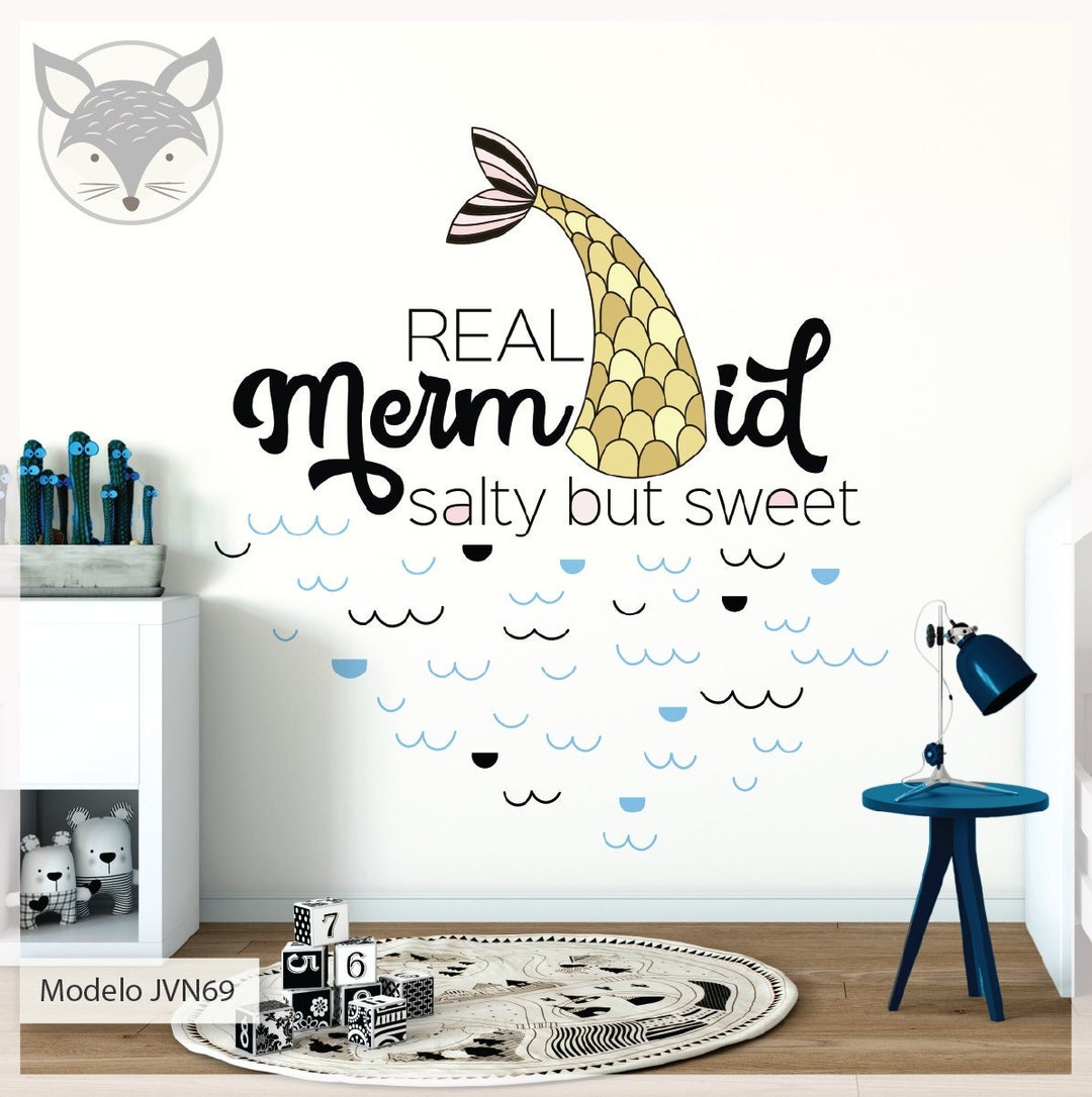 Mermaid Wall Decal, Teenage Girl Gifts, Gifts for Teenage Girls, Boho