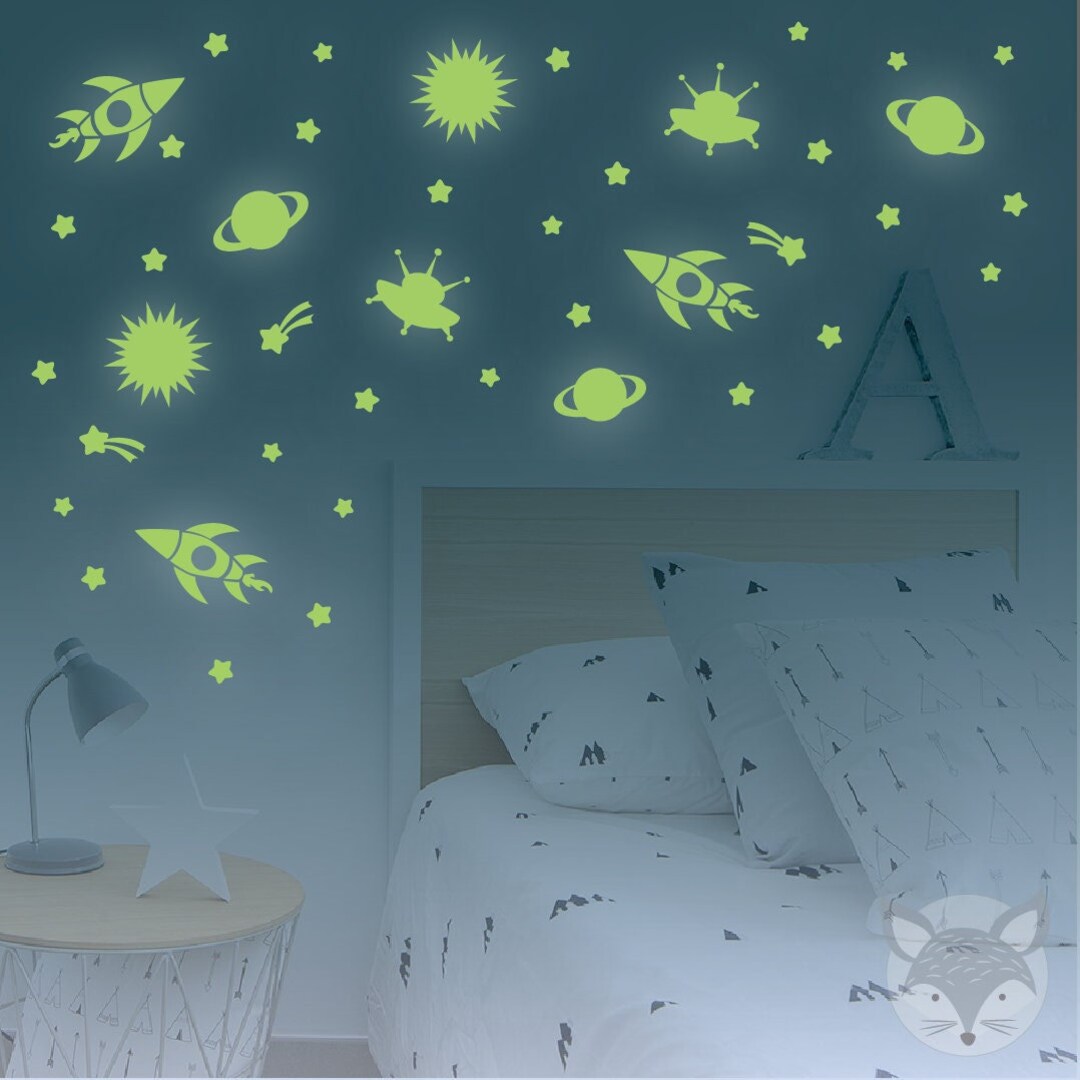 Glow in the Dark Stars Stickers, Star Wall Decals, Glow in the Dark