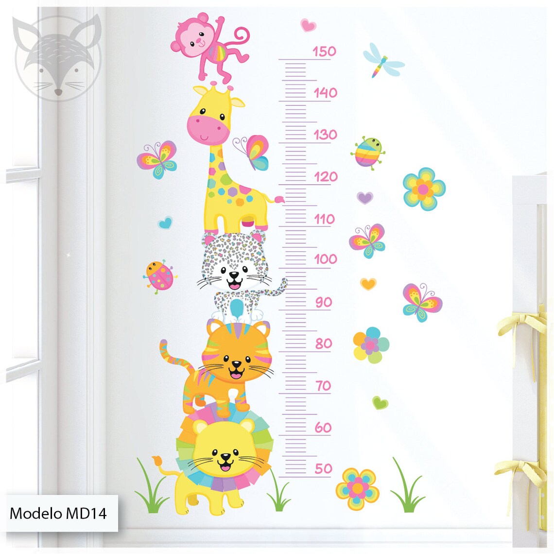 Wall decal for kids height chart kid height chart for kids kid Etsy