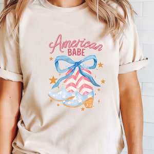 America The Beautiful Star 1776 independence Shirt, American CowGirl Retro Fourth Of July shirt, Gift for girl, USA Comfort Colors Shirt