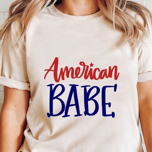 American Babe Shirt, 1776 independence Shirt, American CowGirl Retro Fourth Of July shirt, Gift for girl, USA Comfort Colors Shirt