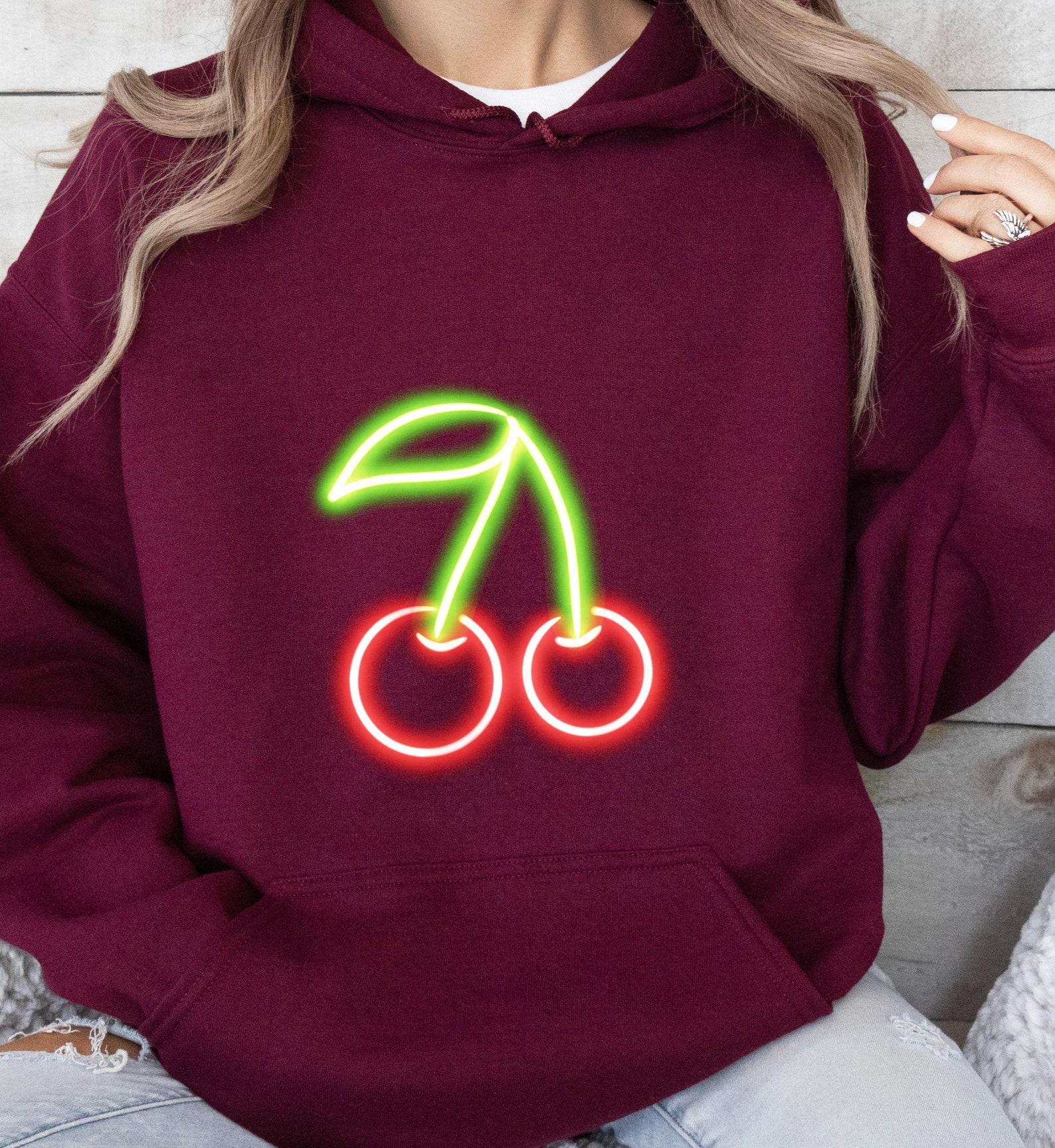 Colorful Neon Leopard Women's Hoodie main image 0