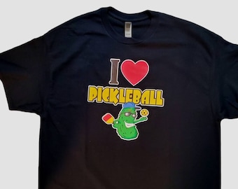 Pickleball graphic shirt, Pickleball team shirts, I love Pickleball,  pickle shirt, Pickleball Dinker shirt