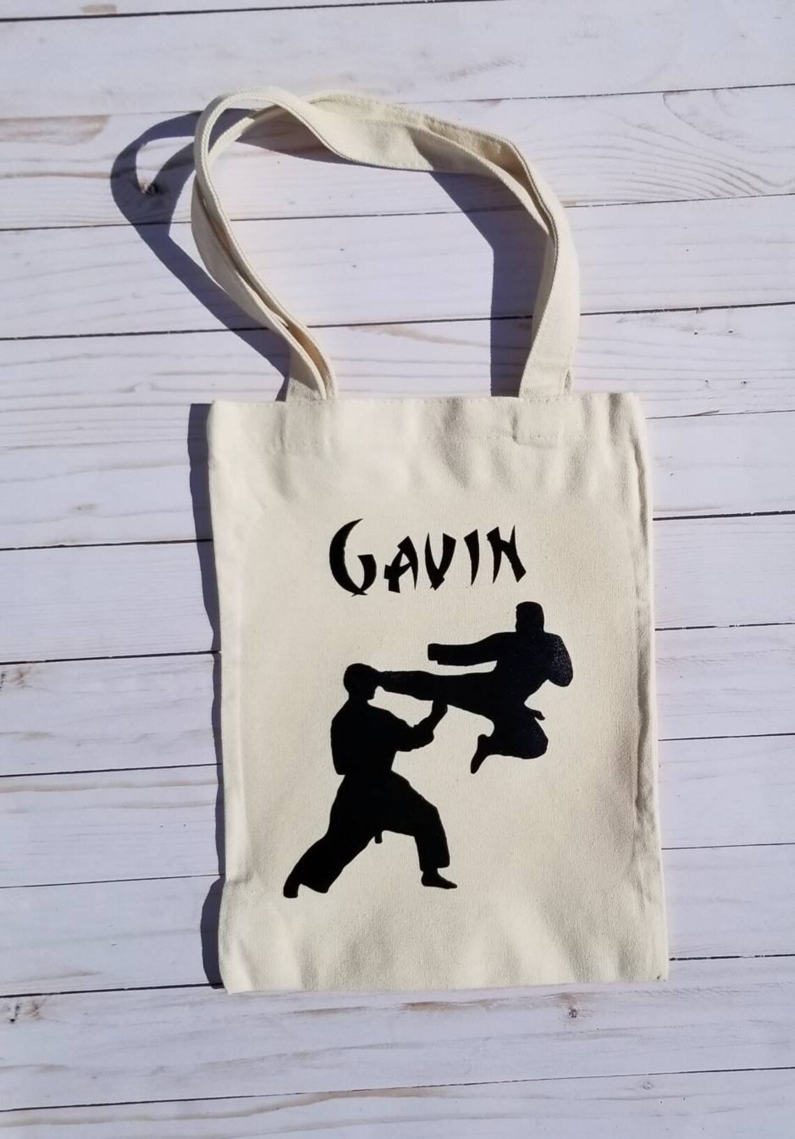 Karate Tote Karate Canvas Tote Sports Tote Martial Arts Etsy