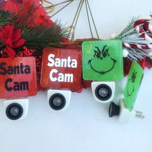 Santa Cam, Grinch Cam, Christmas nightlight, kids nightlight