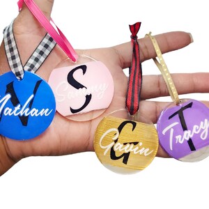 Personalized Acrylic Ornament | Christmas Acrylic Name Ornament | Customized Ornament |Personalized Acrylic pet Ornament | miniature tree