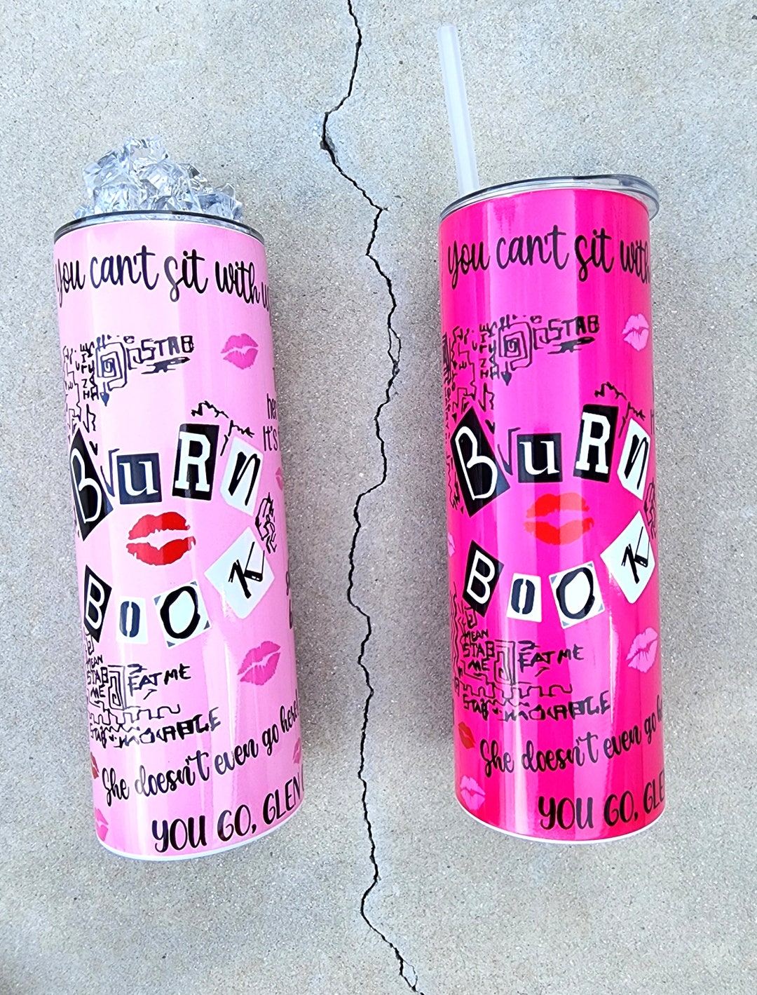 Mean Girls Burn Book Cool Mom With Movie Phrases 20 Oz or 30 Oz Stainless  Steel Tumbler Cup 