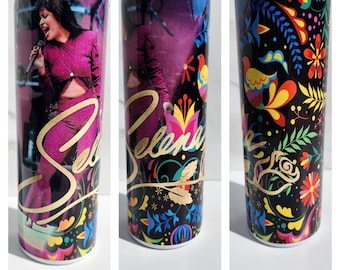 Selena inspired Tumbler, 20oz tumbler, stainless steel tumbler, Selena fan