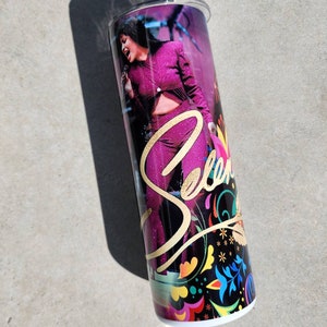 Selena inspired Tumbler, 20oz tumbler, stainless steel tumbler, Selena fan