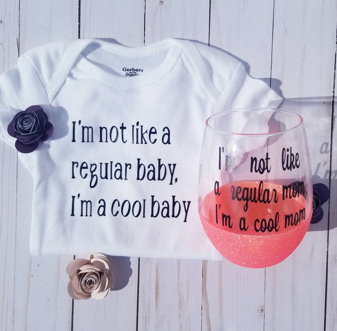 Mommy and Me Gift Set Matching Mom and Me Set Baby Shower Etsy