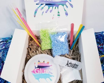 DIY Slime Kit, kids party box, birthday party favor, Slime Kit, diy slime party, diy slime kids craft, birthday party kit, activity box