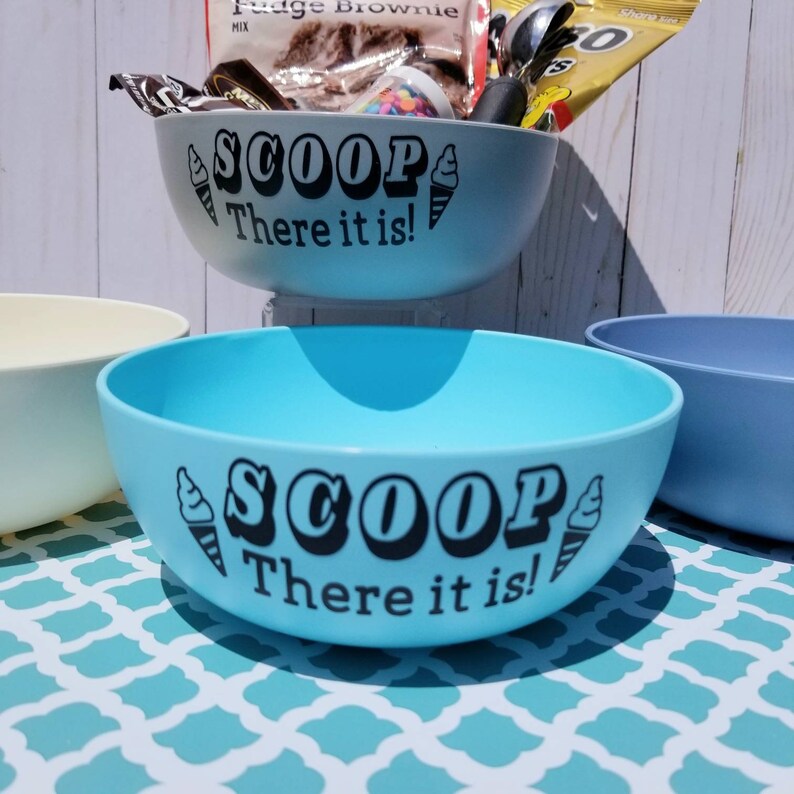 Personalized Ice Cream Bowl Ice Cream Gift Ice Cream Kit Etsy