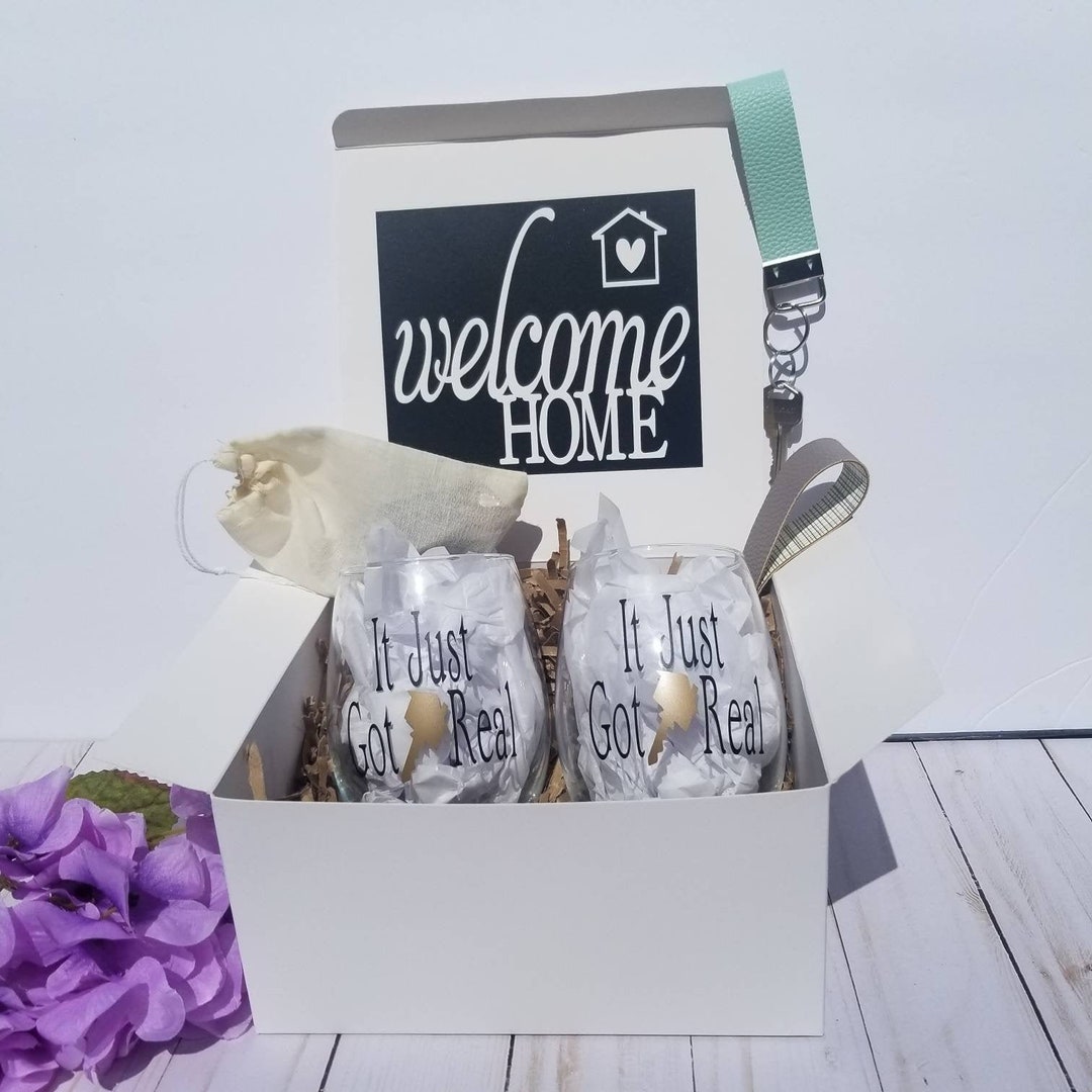 Housewarming Gift, Housewarming Glass, Real Estate Client Gifts, House ...