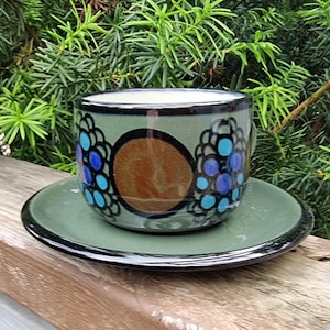 Arabia Atalje Paras Tea cup  and  saucer Anja Winquist Arabia Finland