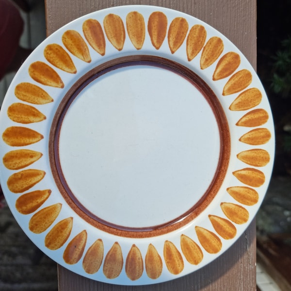 Arabia Lappi handpainted salad plate by Olga Osol Arabia Finland