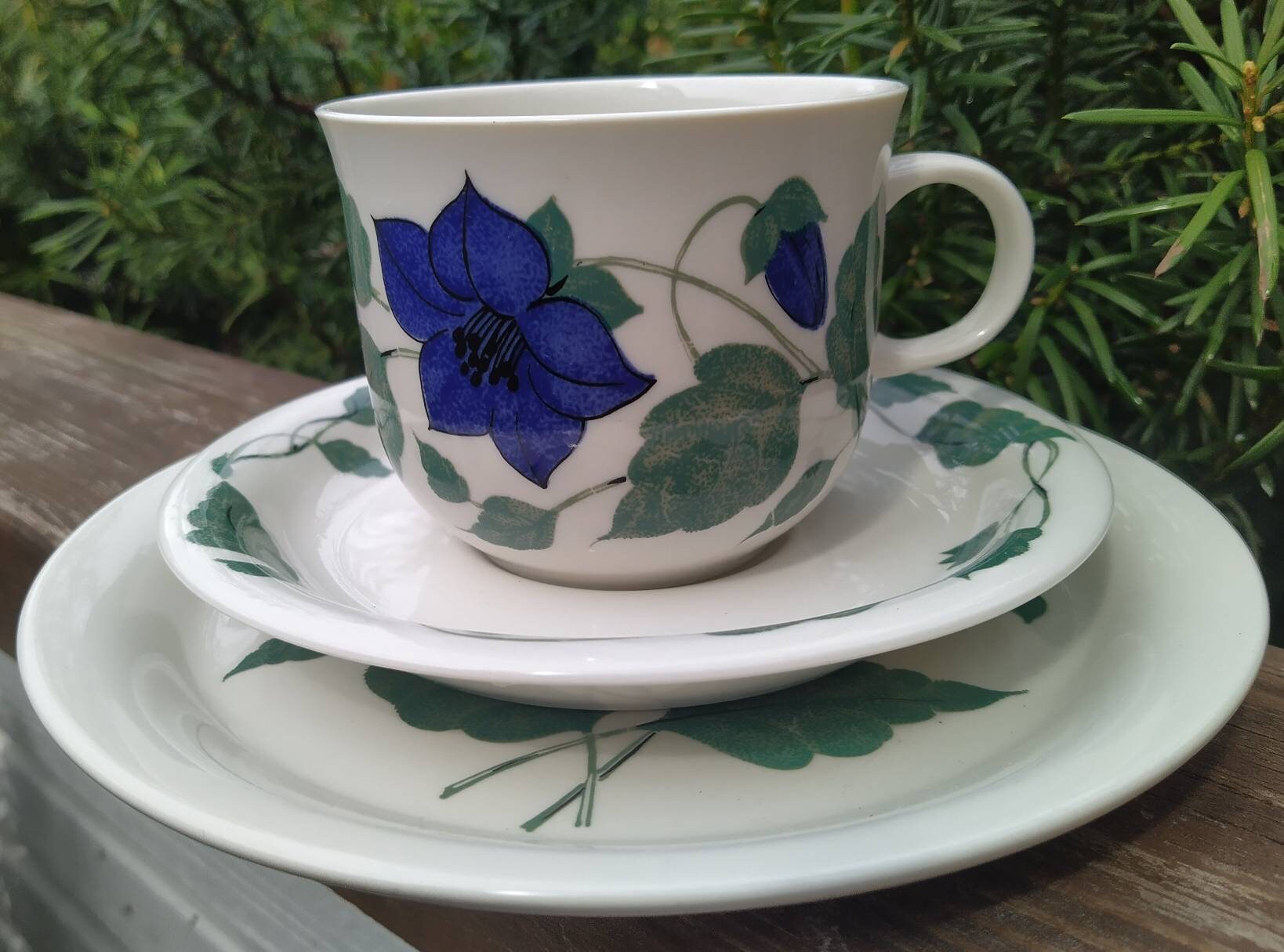 ARABIA - アラビア　ヴィンテージ  カップ＆ソーサー　tea for two ２客セット Arabia Tea for Two ティーカップ, ヴィンテージ | Astialiisa