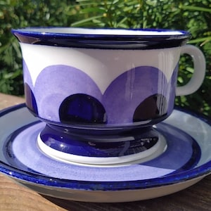 Arabia Paju  Tea cup and saucer Anja  Winquist Arabia Finland