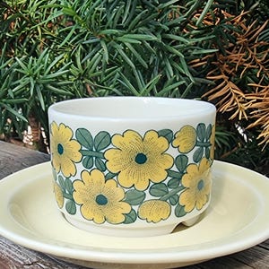 Arabia  rare Esikko  coffee cup and saucer Esteri Tomula Arabia Finland