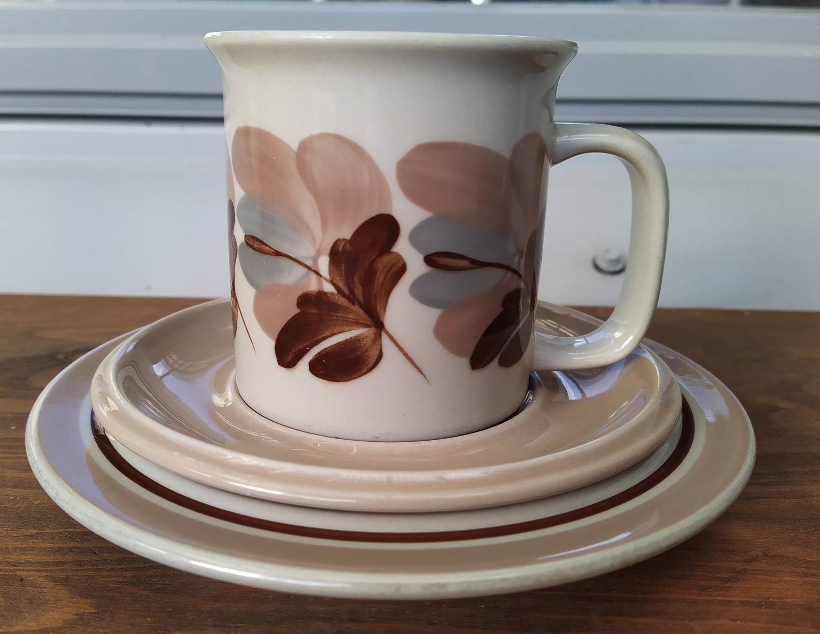 Arabia Koralli Big Cacao Mug With Saucer and Side Plate Raija - Etsy