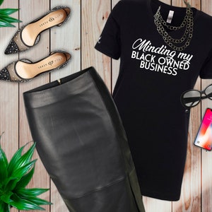Minding My Black Owned Business Graphic Tee