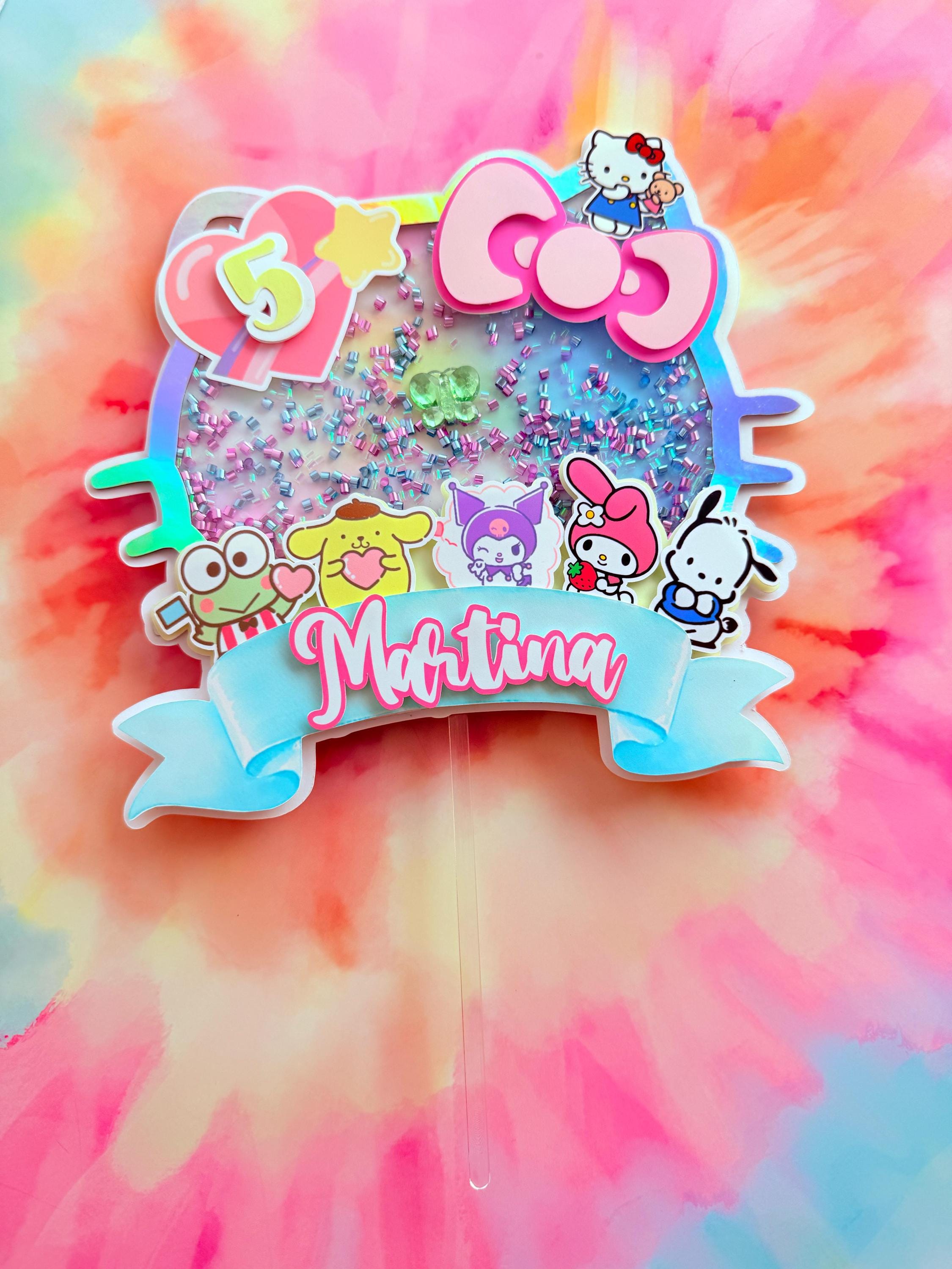 Kitty and friends cake topper - Etsy México, image size:2250x3000